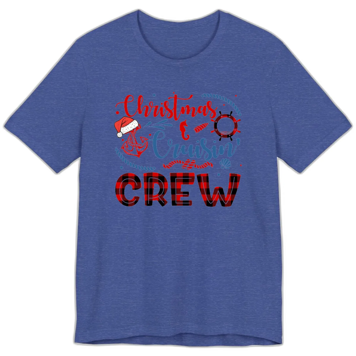 Christmas Cruisin' Cousin Crew Premium T-Shirt in Heather True Royal