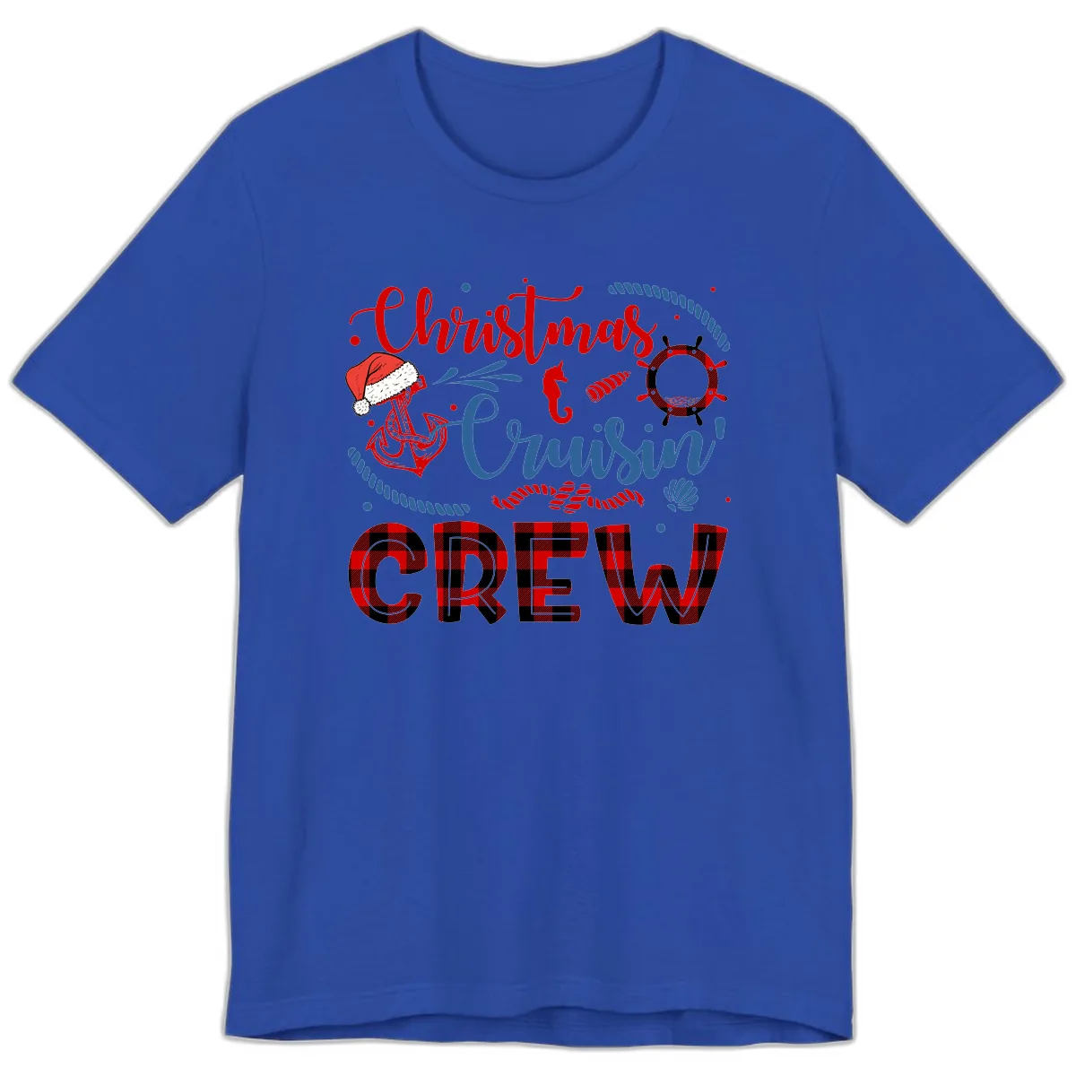 Christmas Cruisin' Cousin Crew Premium T-Shirt in True Royal