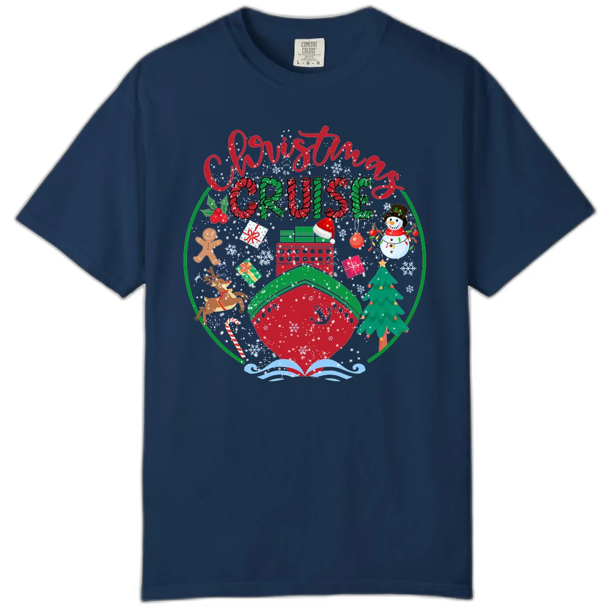 Cruising Cheer Holiday Comfort Color in Navy