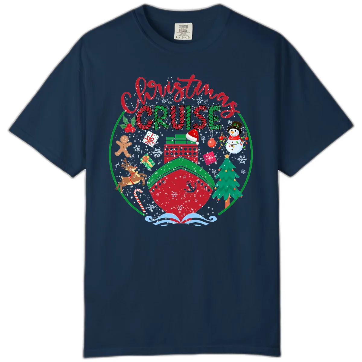 Cruising Cheer Holiday Comfort Color in True Navy