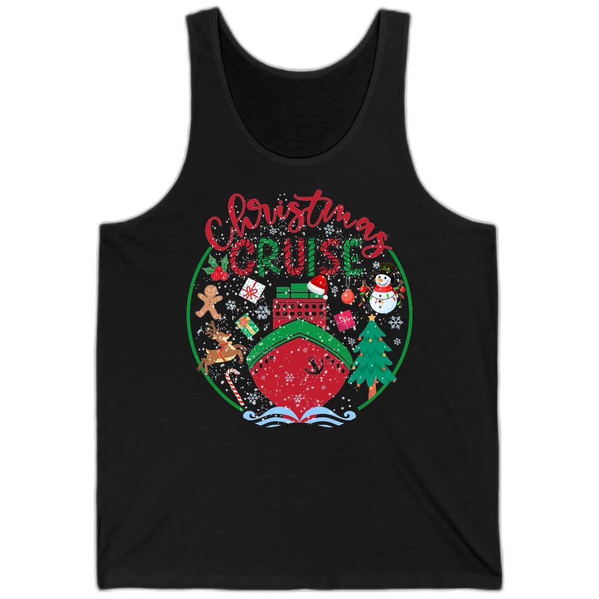 Cruising Cheer Holiday Tank in Black