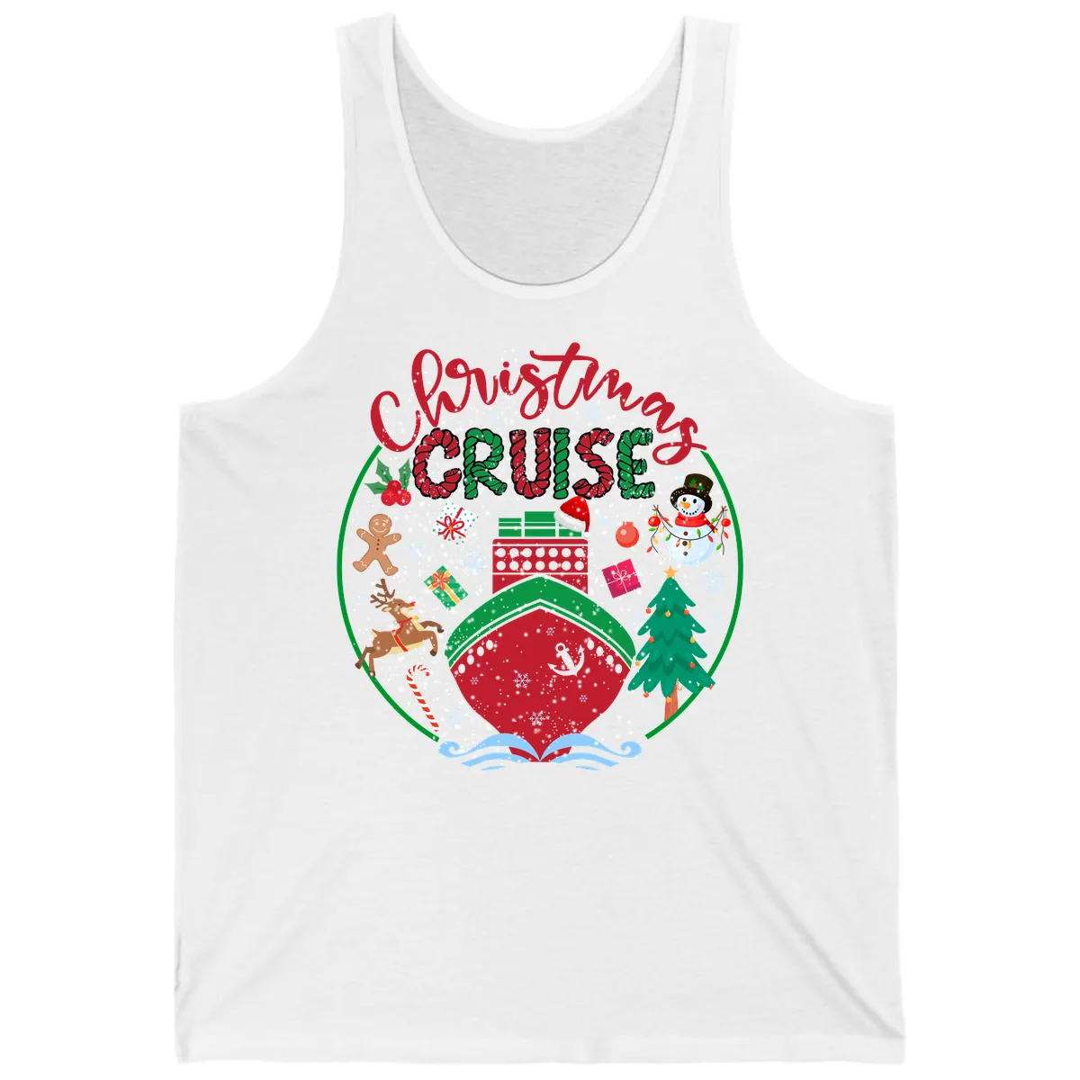 Cruising Cheer Holiday Tank in White