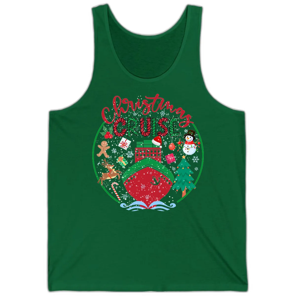 Cruising Cheer Holiday Tank in Kelly