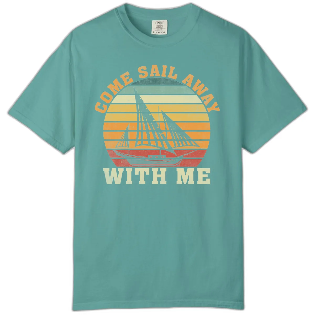 Come Sail Away With Me Comfort Color in Seafoam