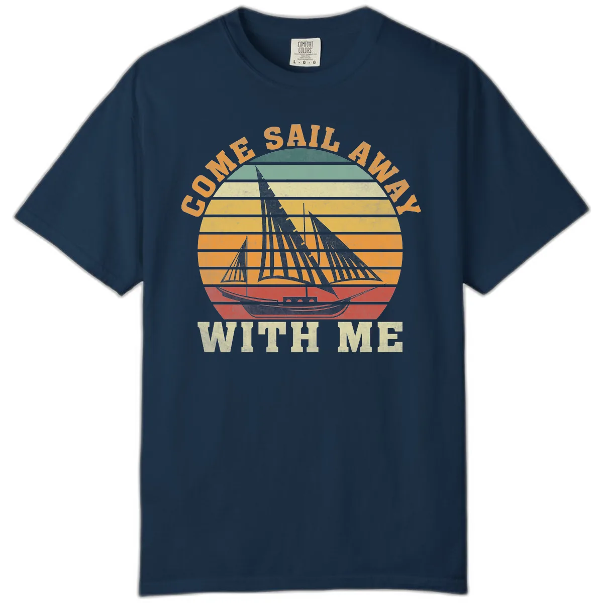 Come Sail Away With Me Comfort Color in True Navy