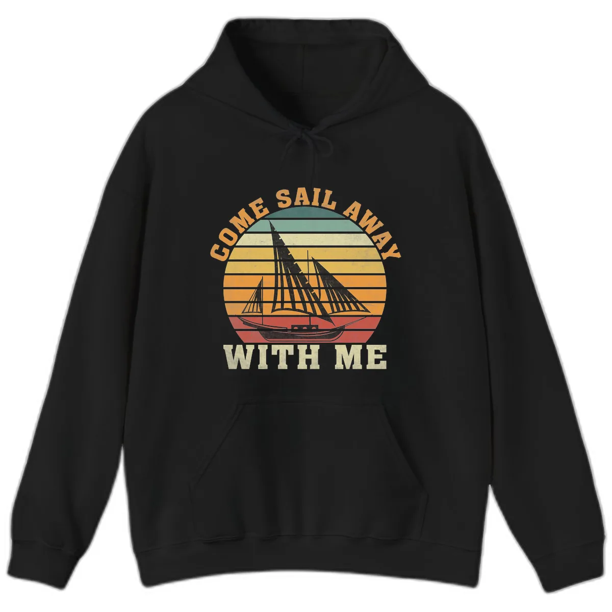 Come Sail Away With Me Hoodie in Black