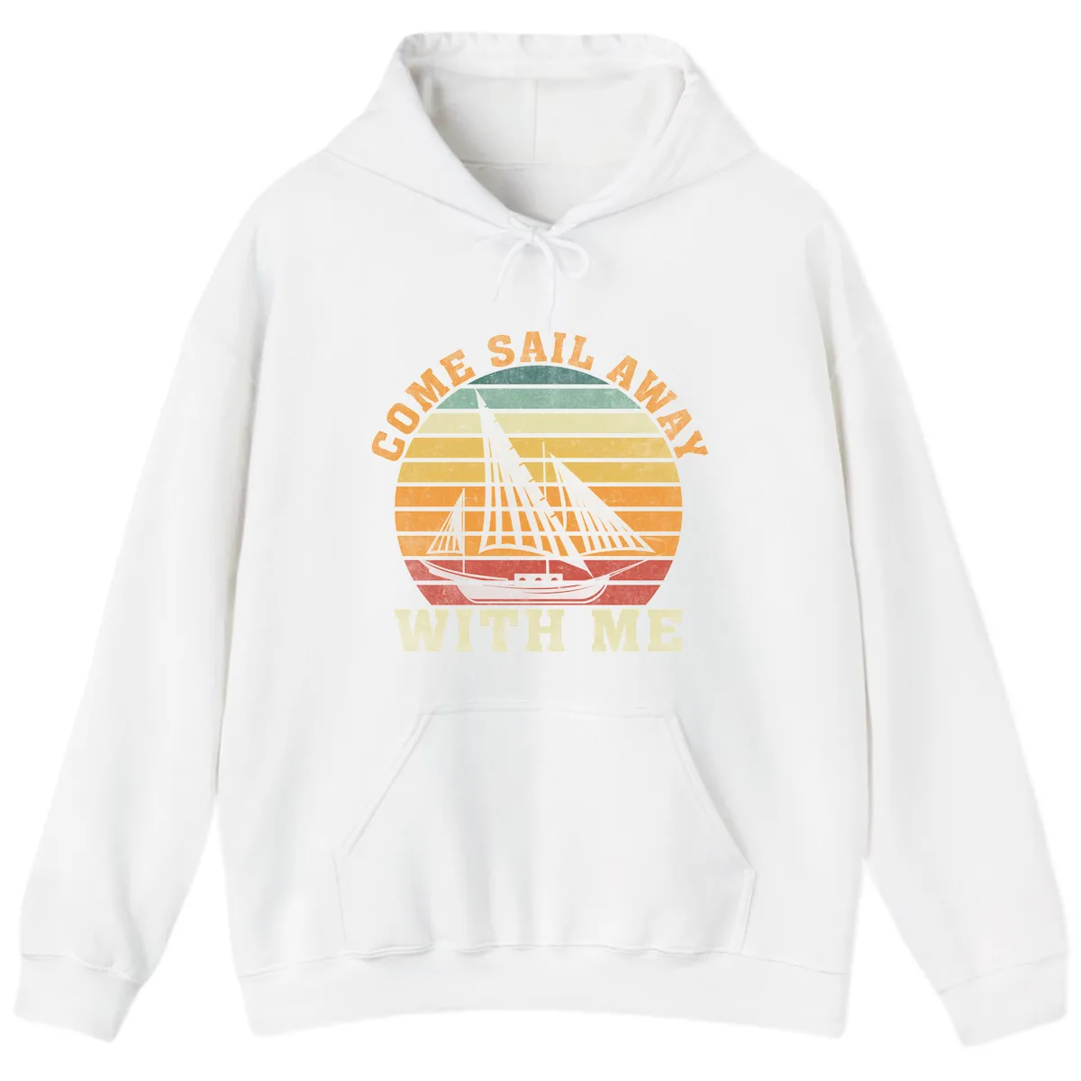 Come Sail Away With Me Hoodie in White