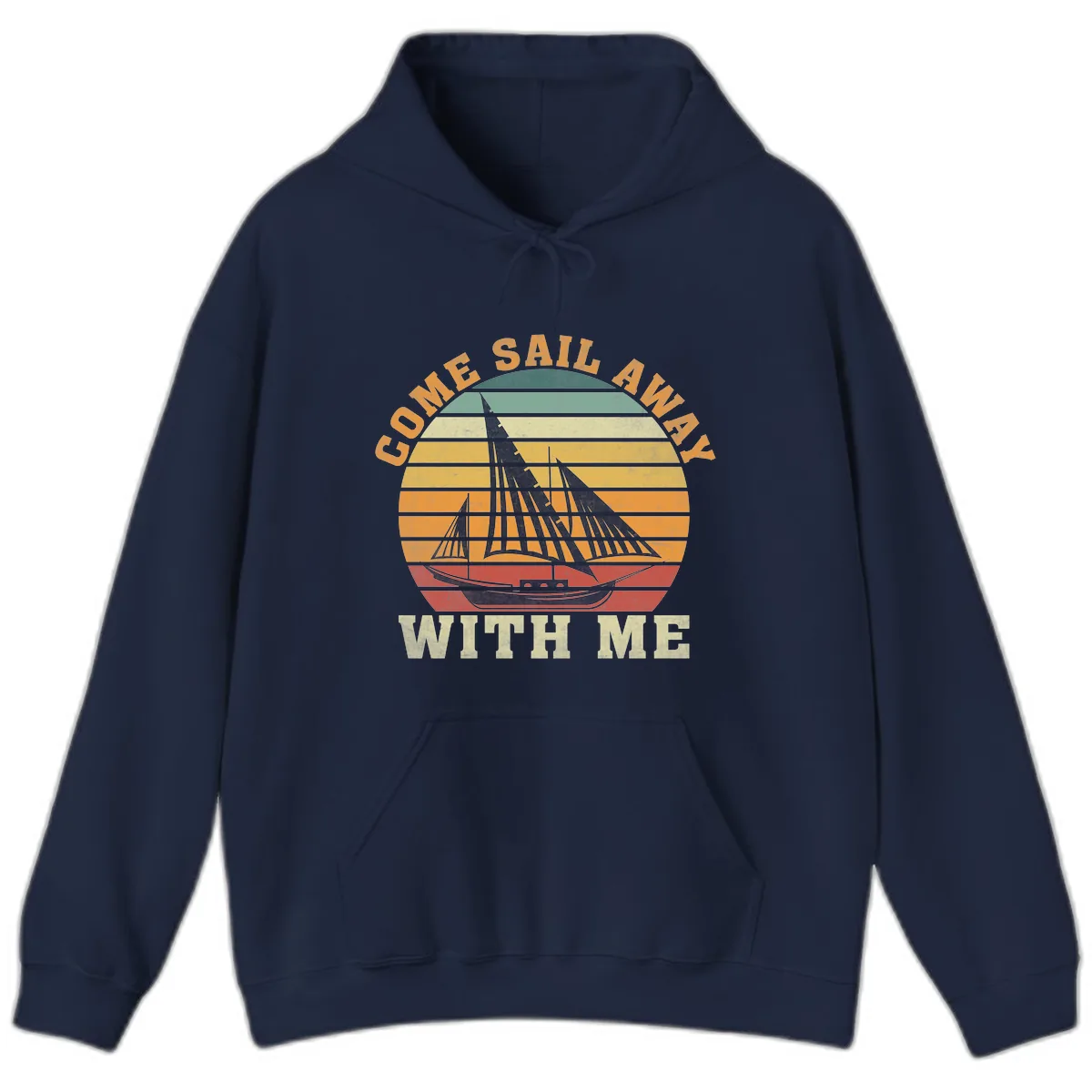 Come Sail Away With Me Hoodie in Navy