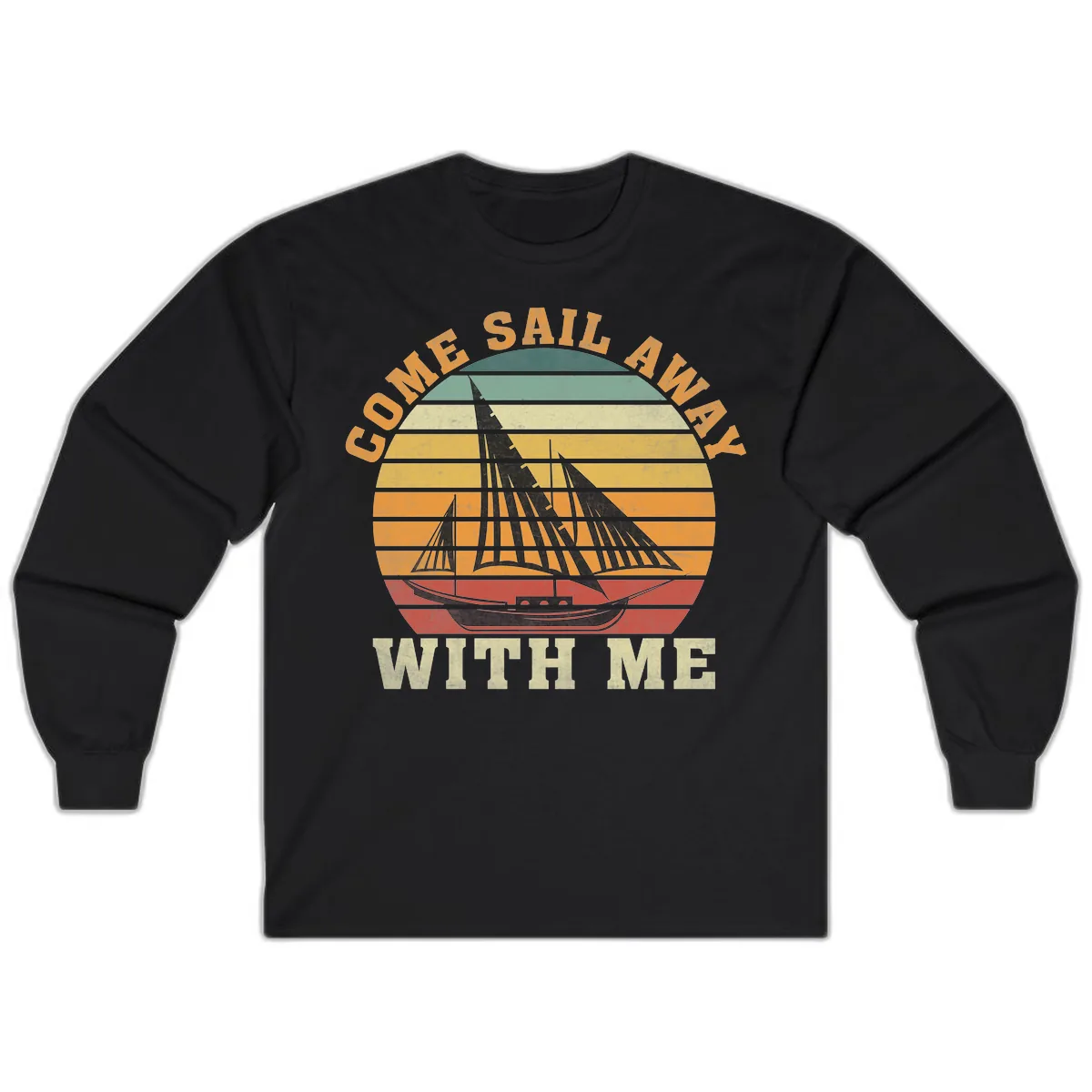 Come Sail Away With Me Long Sleeve in Black