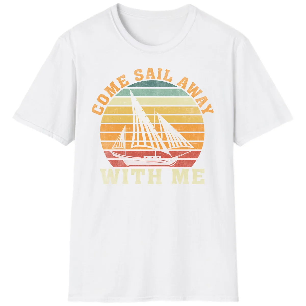 Come Sail Away With Me T-Shirt in White