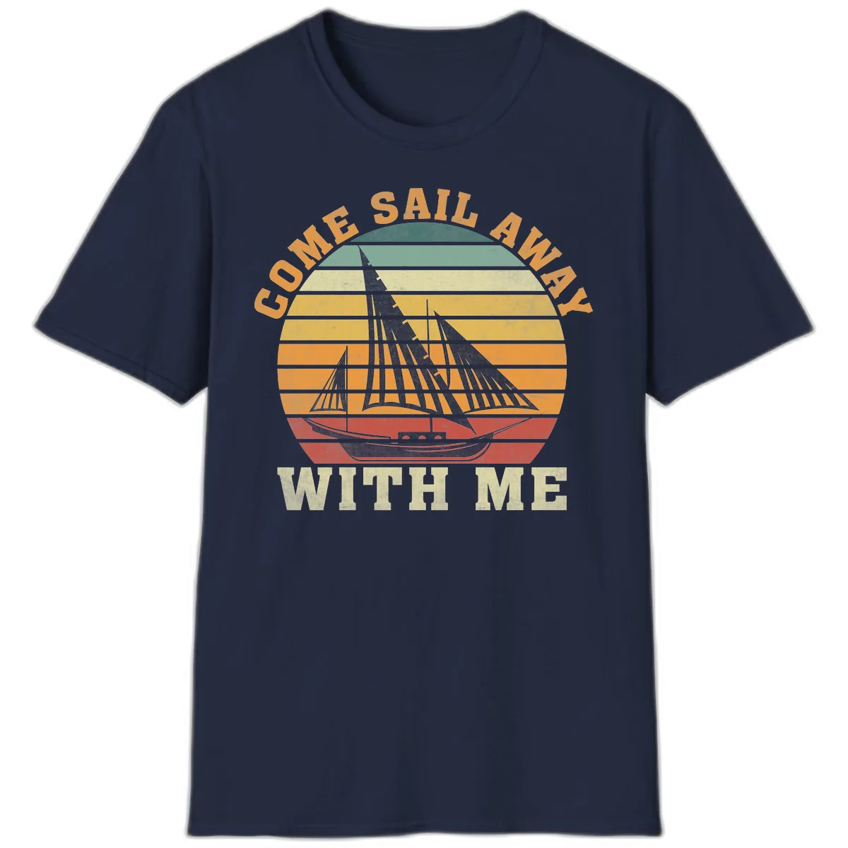 Come Sail Away With Me T-Shirt in Navy