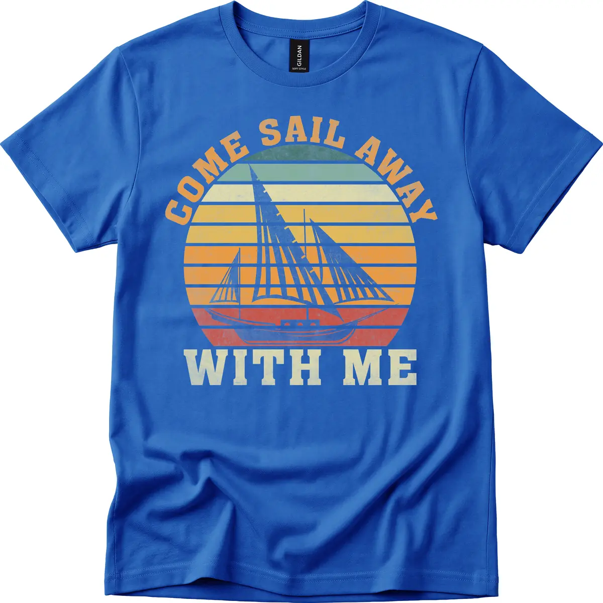 Come Sail Away With Me T-Shirt in Royal