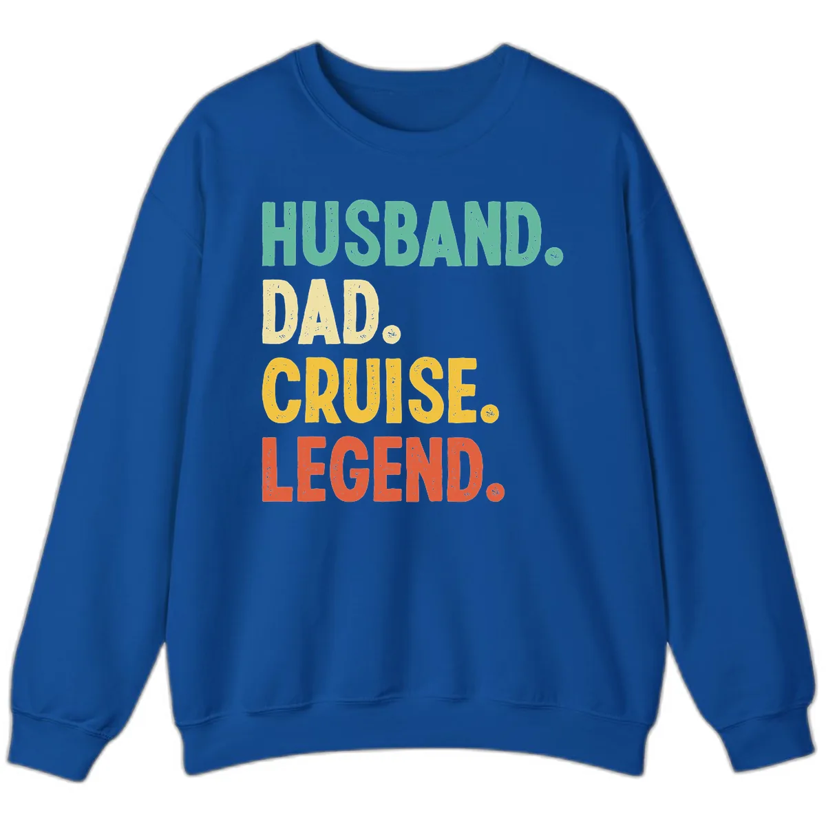 Husband Dad Cruise Legend Sweatshirt in Royal