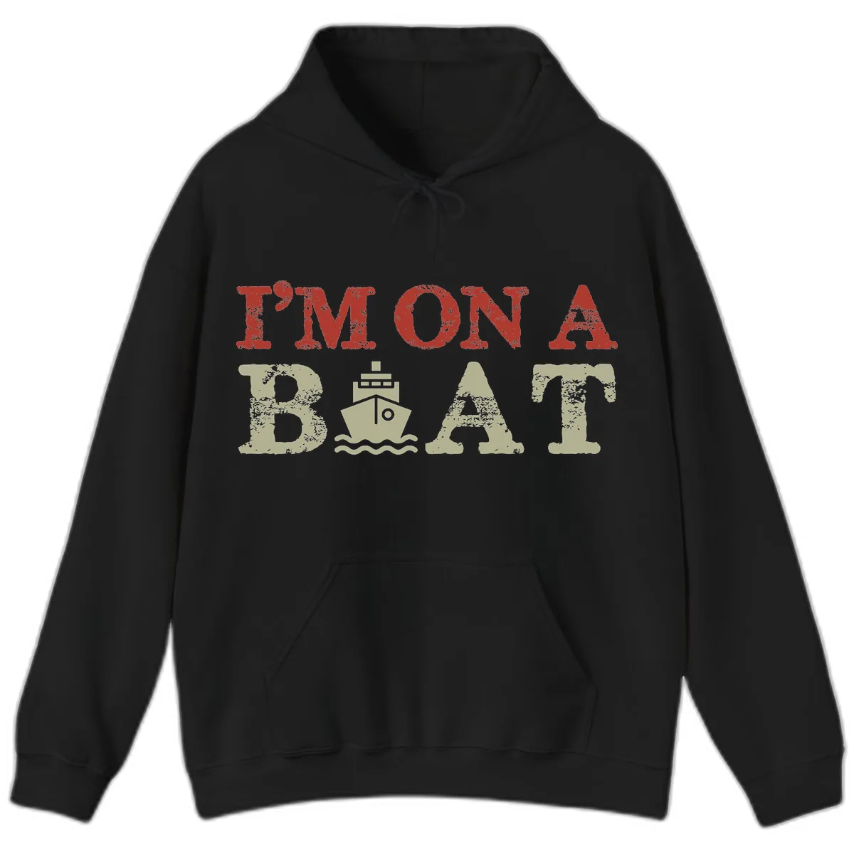 I'm On A Boat Cruise Hoodie in Black