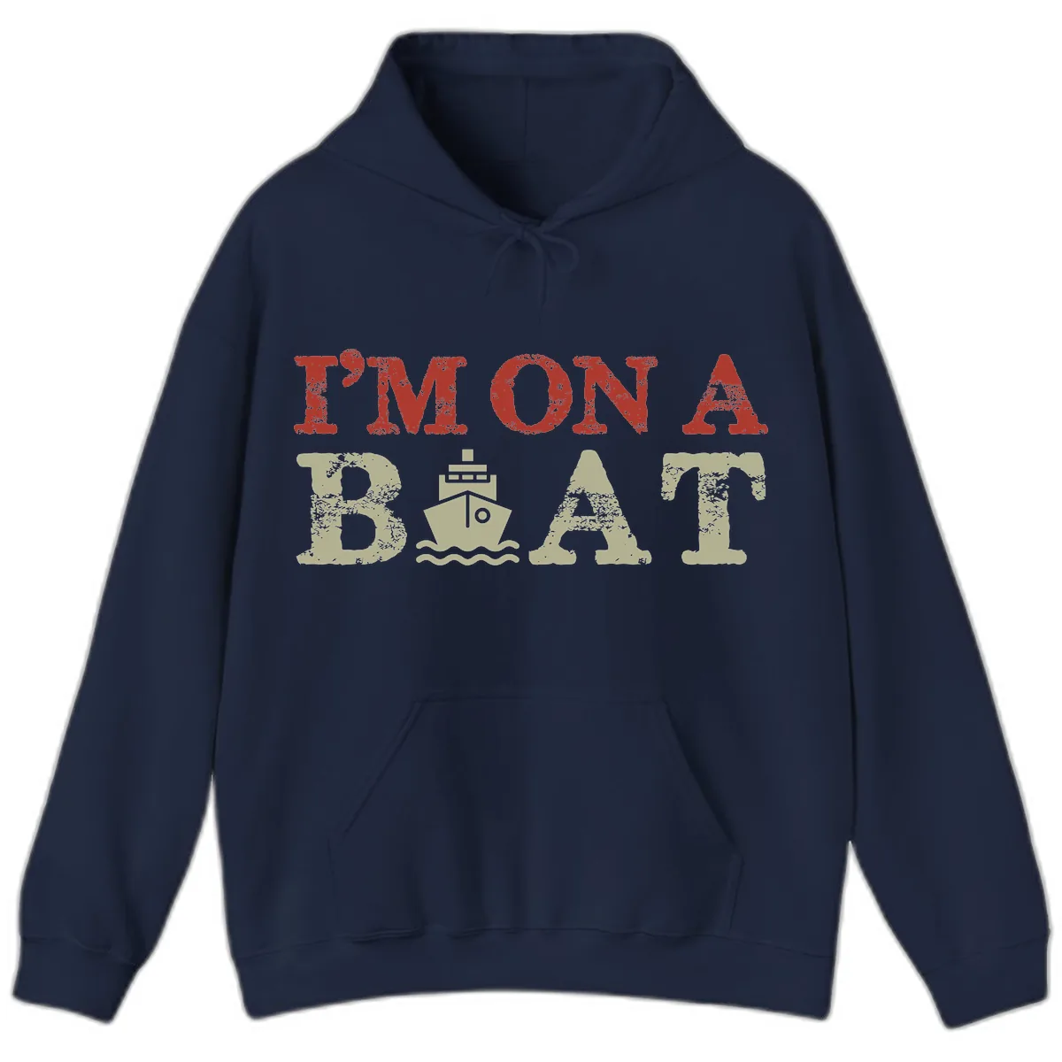 I'm On A Boat Cruise Hoodie in Navy