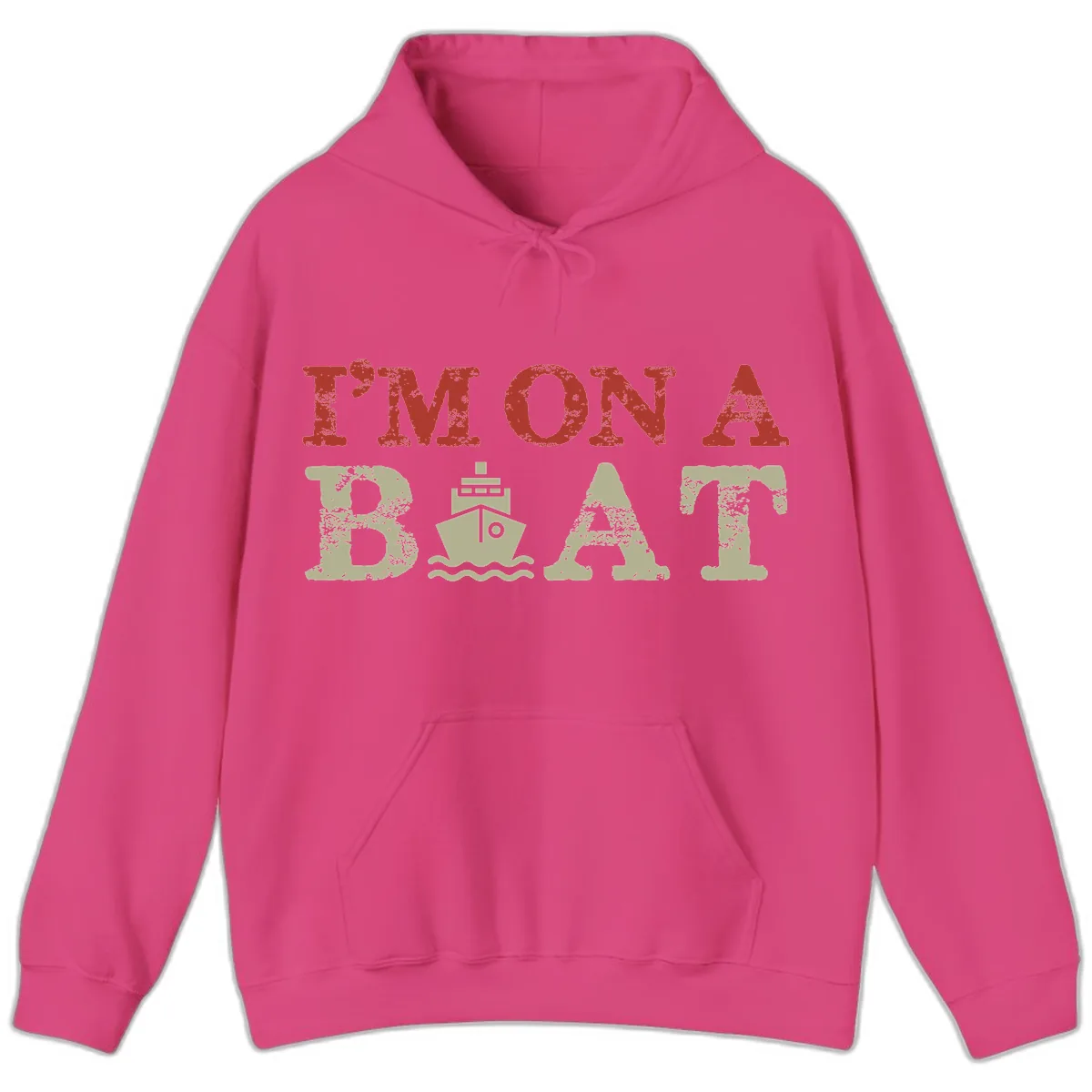 I'm On A Boat Cruise Hoodie in Heliconia