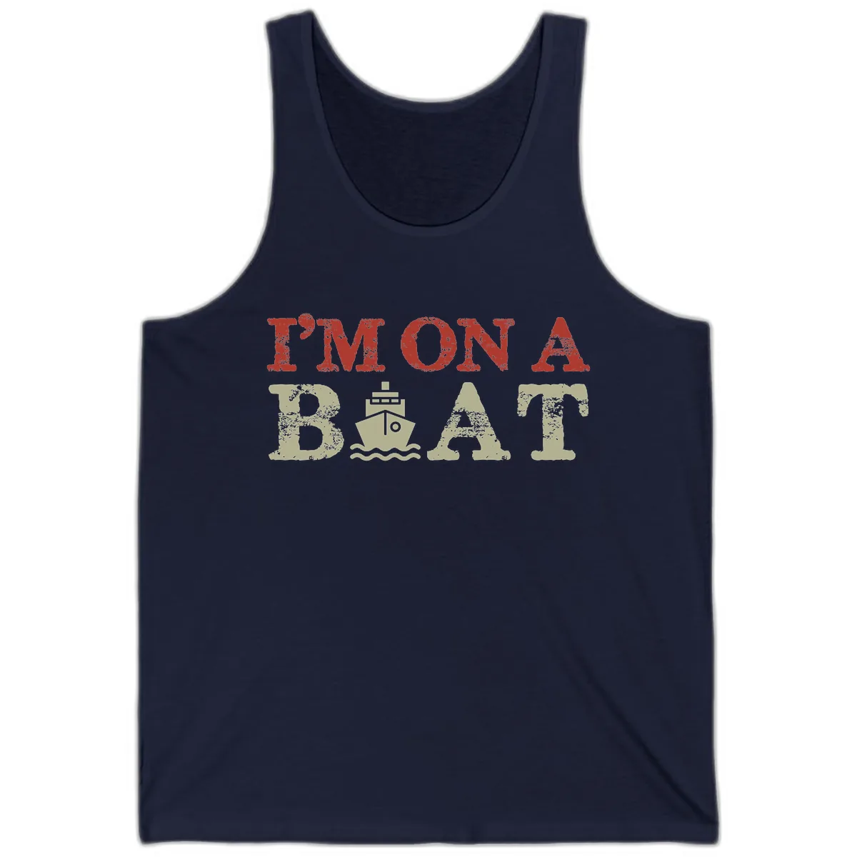 I'm On A Boat Cruise Tank in Navy