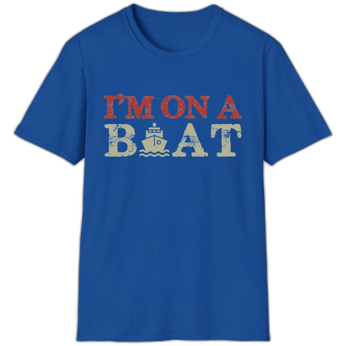I'm On A Boat Cruise T-Shirt in Royal