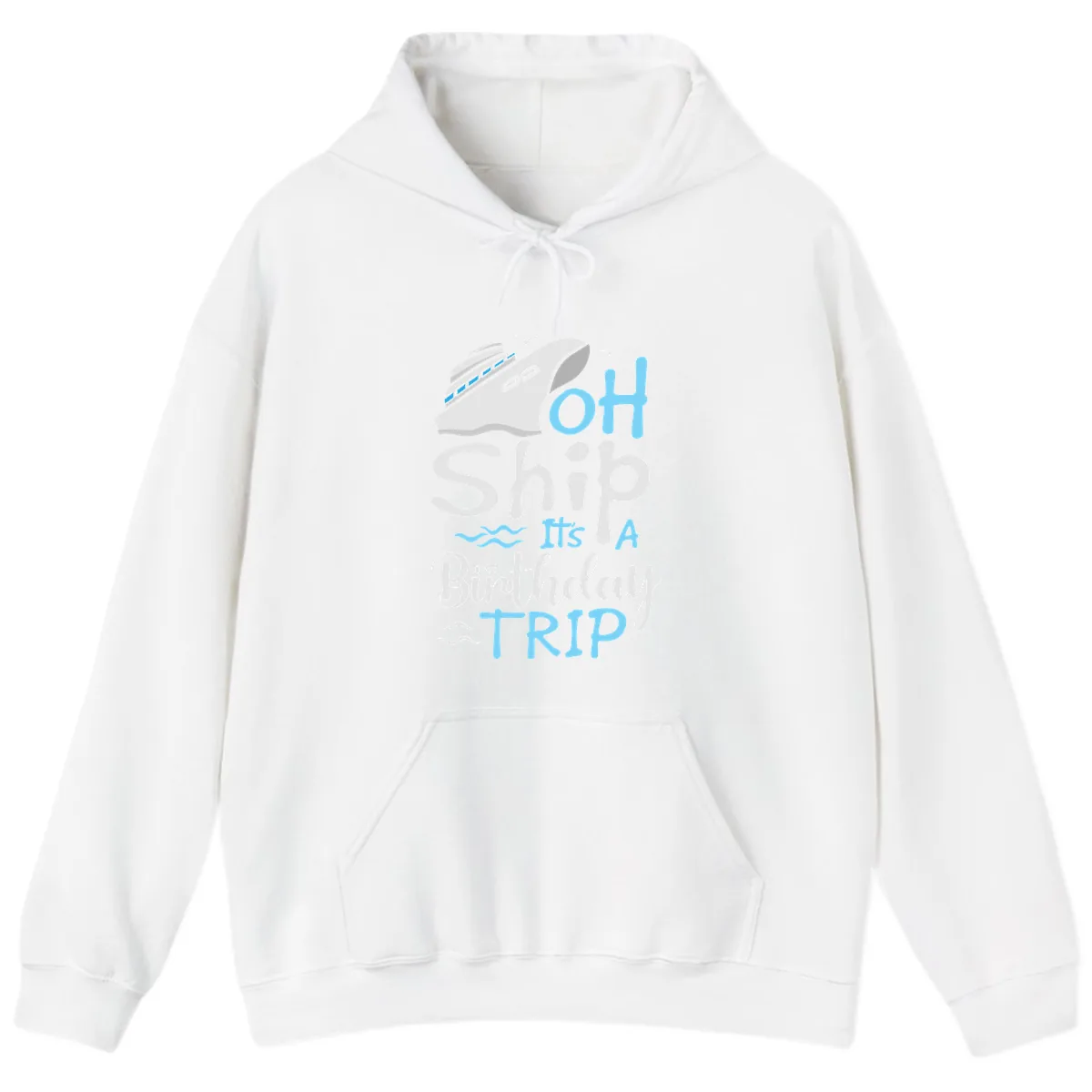 Oh Ship It's A Birthday Trip Hoodie in White
