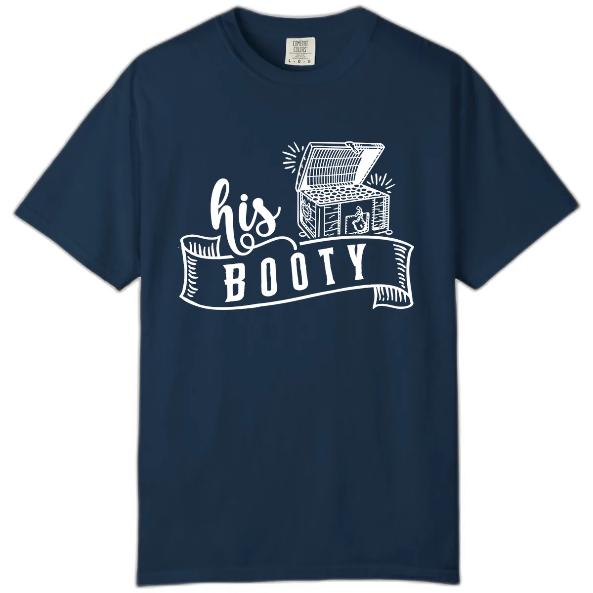 His and Hers Booty Cruise Comfort Color in True Navy