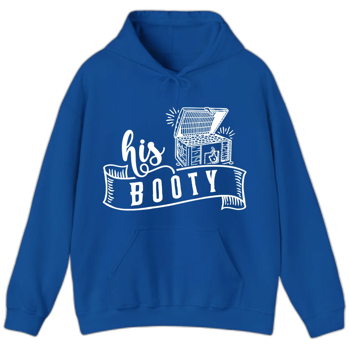 His and Hers Booty Cruise Hoodie in Royal