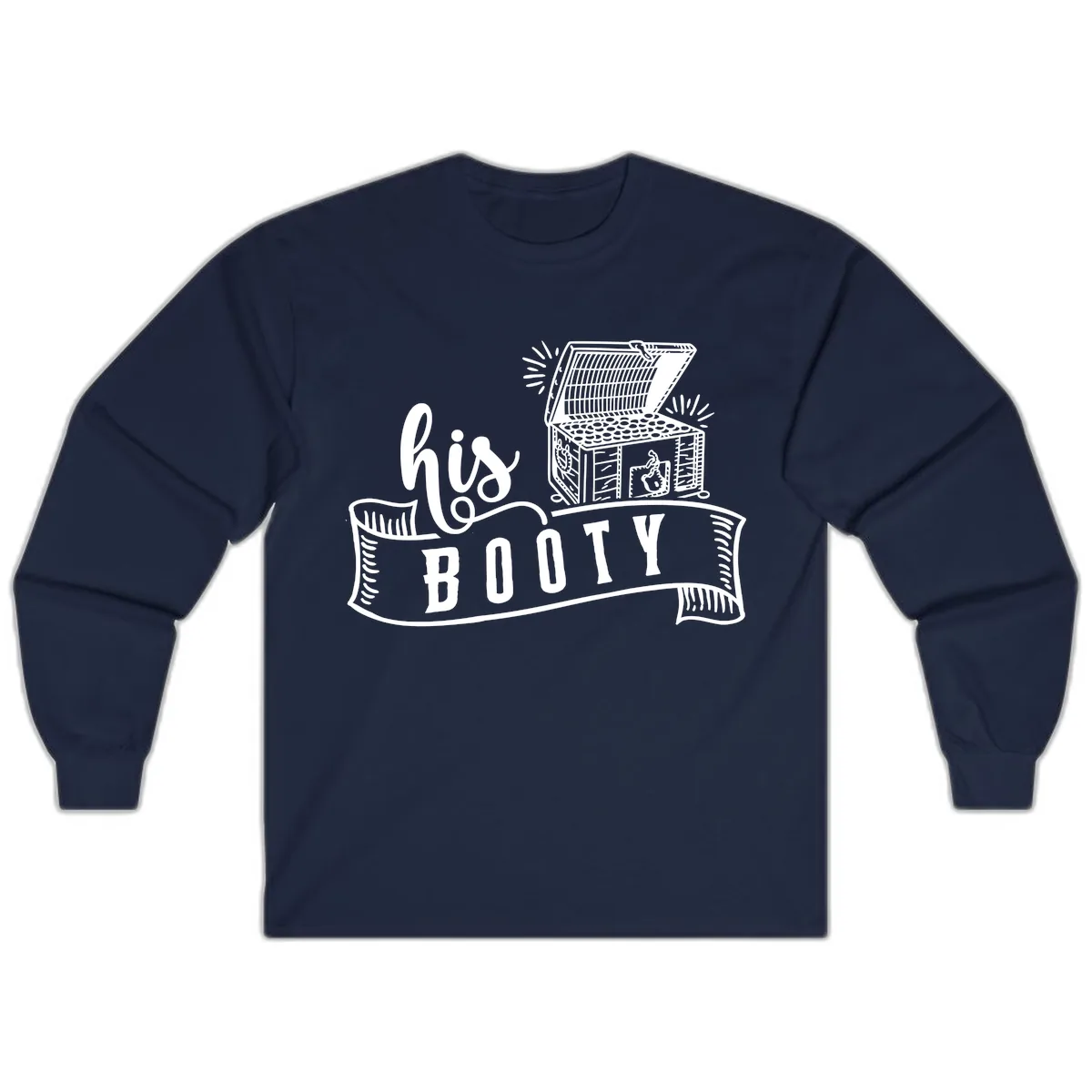 His and Hers Booty Cruise Long Sleeve in Navy