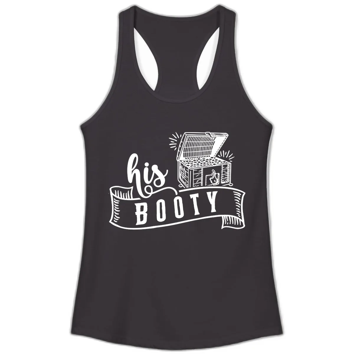 His and Hers Booty Cruise Ladies Tank in Black
