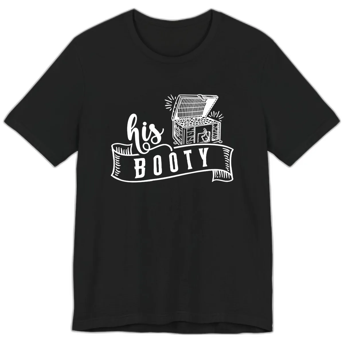 His and Hers Booty Cruise Premium T-Shirt in Black