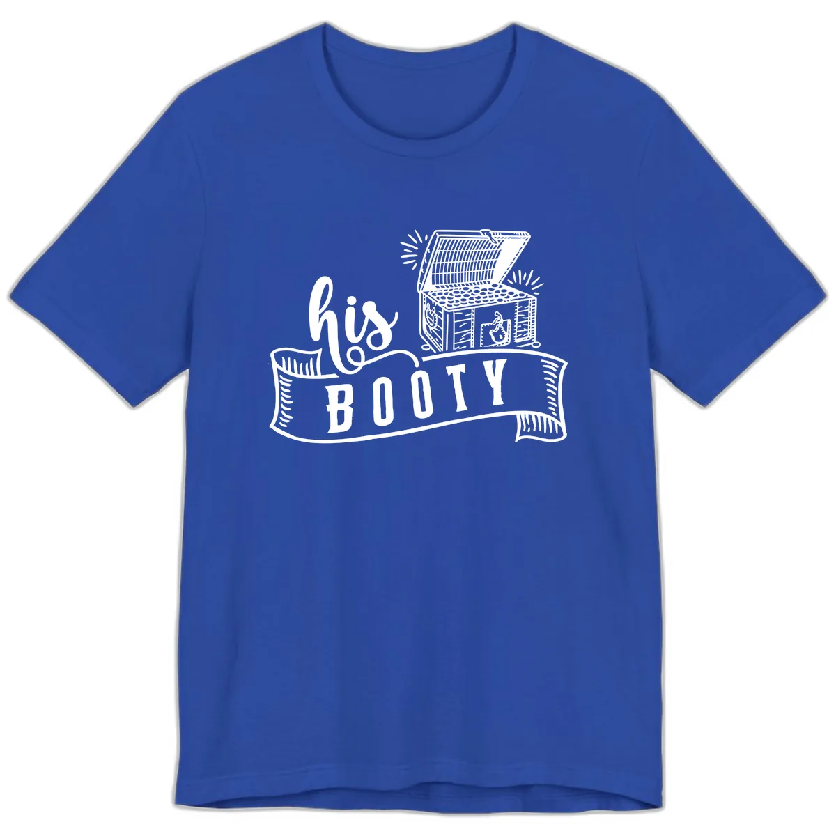 His and Hers Booty Cruise Premium T-Shirt in True Royal