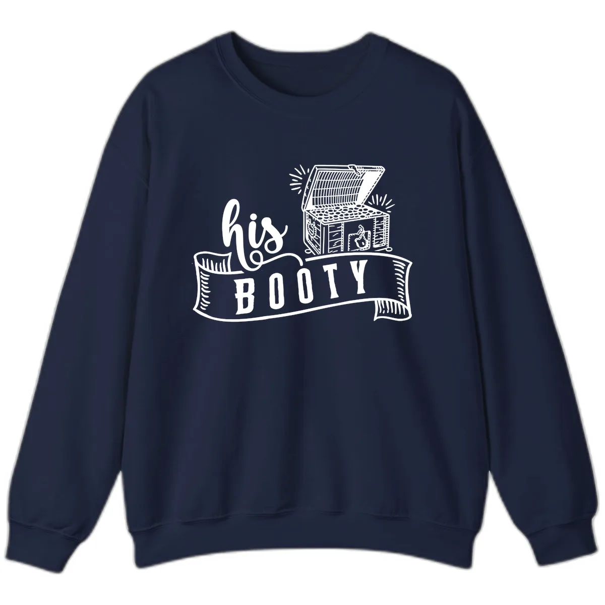His and Hers Booty Cruise Sweatshirt in Navy