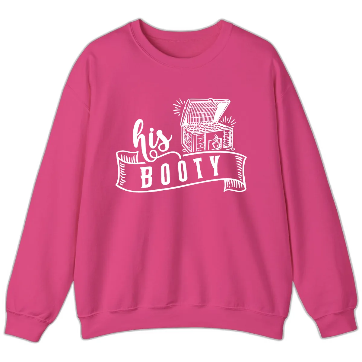 His and Hers Booty Cruise Sweatshirt in Heliconia
