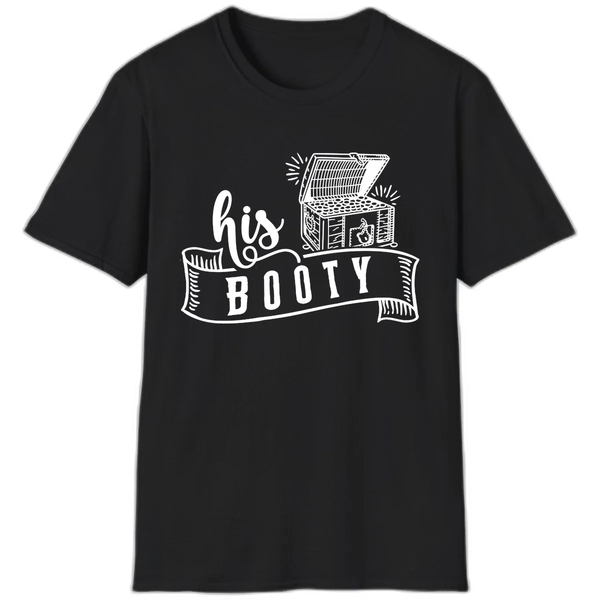 His and Hers Booty Cruise T-Shirt in Black
