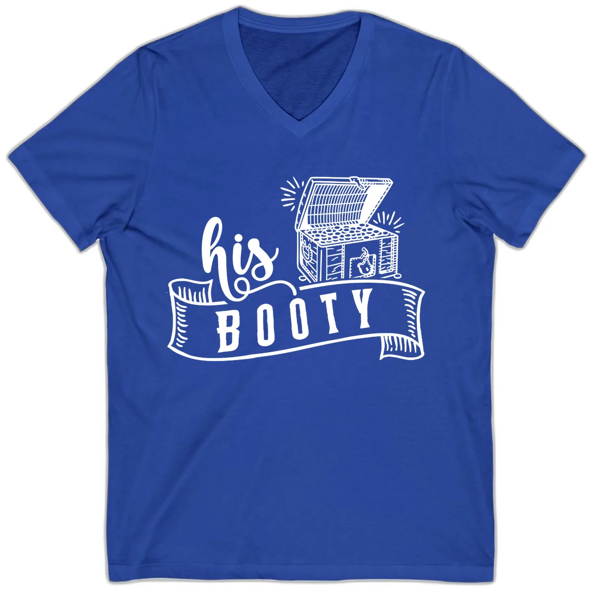 His and Hers Booty Cruise V-Neck in True Royal