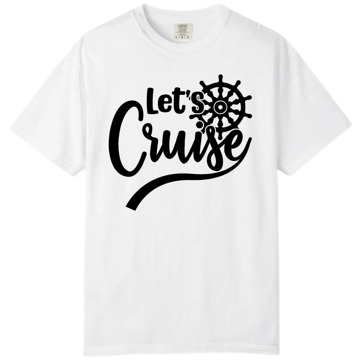 Let's So Swig Comfort Color in White