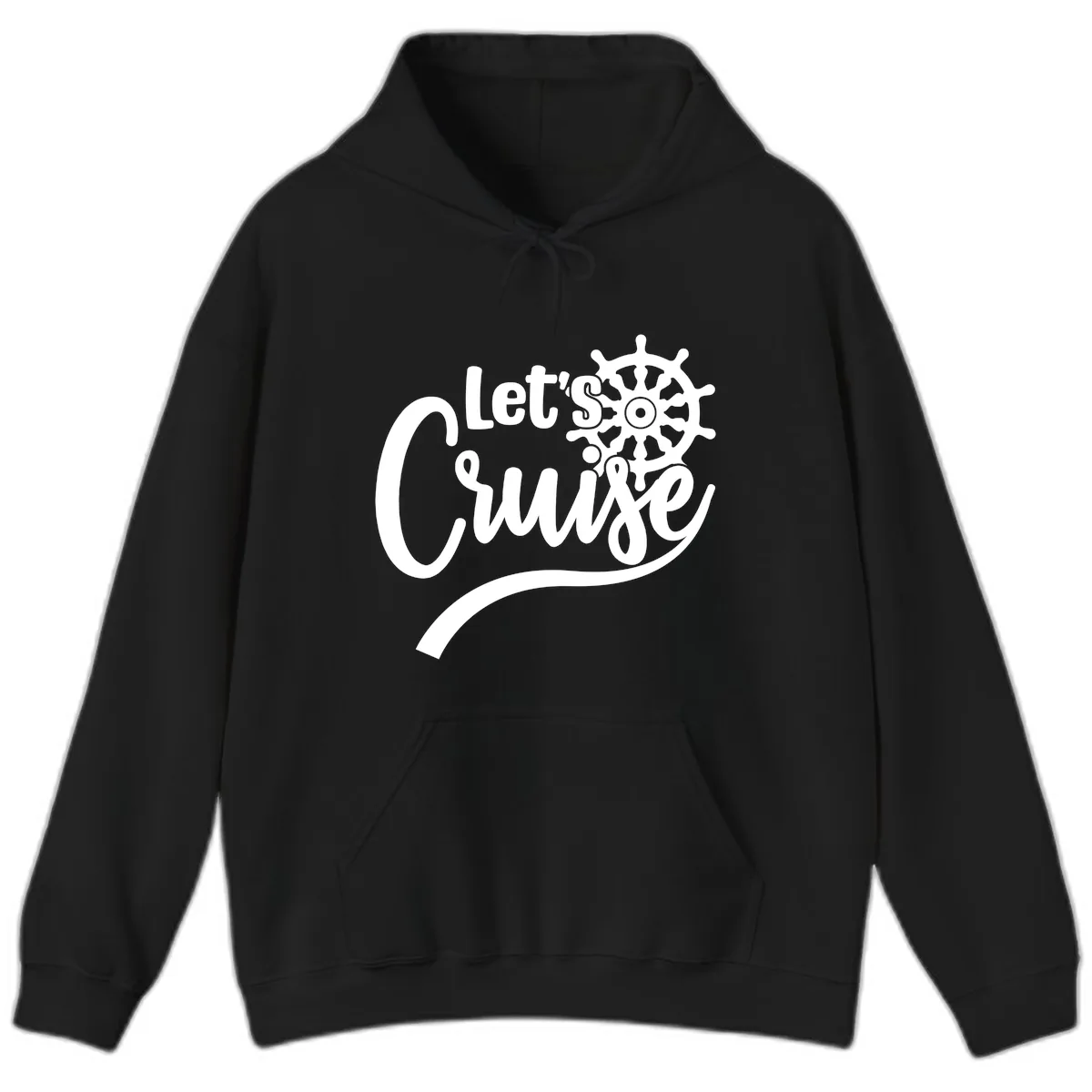 Let's So Swig Hoodie in Black