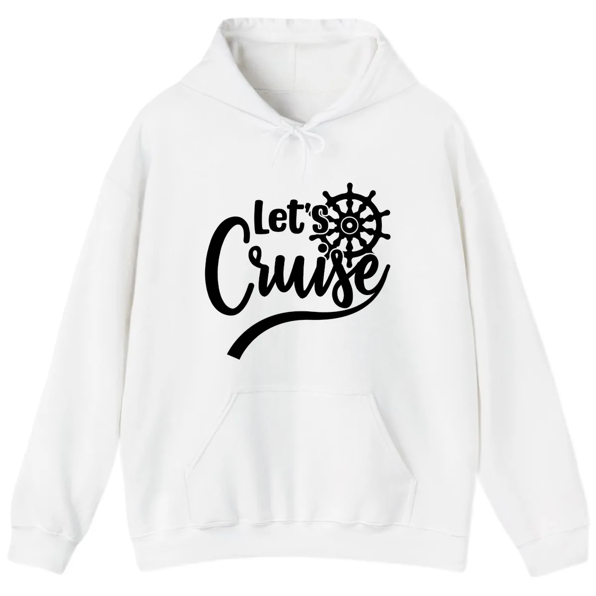Let's So Swig Hoodie in White