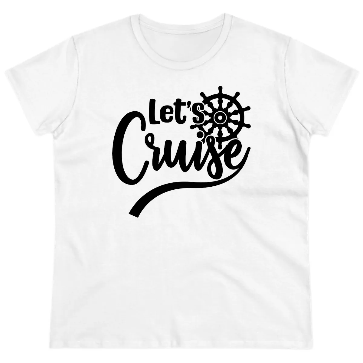 Let's So Swig Ladies Tee in White