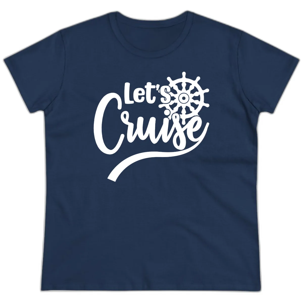 Let's So Swig Ladies Tee in Navy