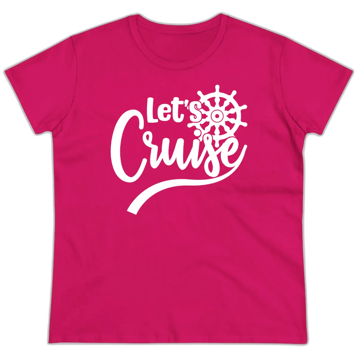 Let's So Swig Ladies Tee in Heliconia