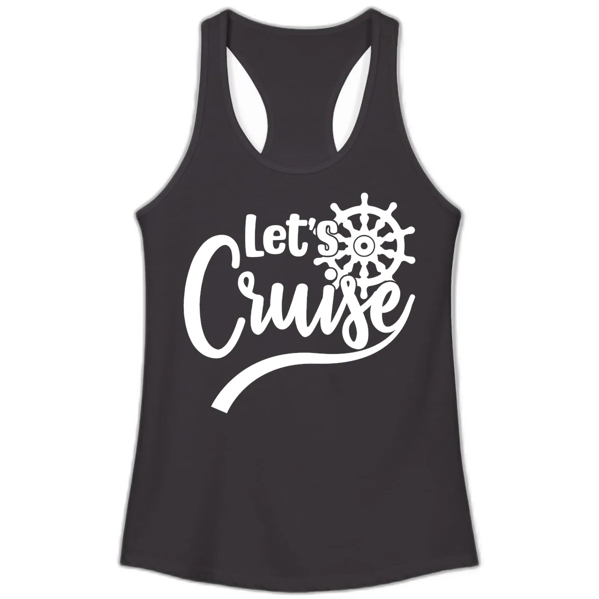 Let's So Swig Ladies Tank in Black