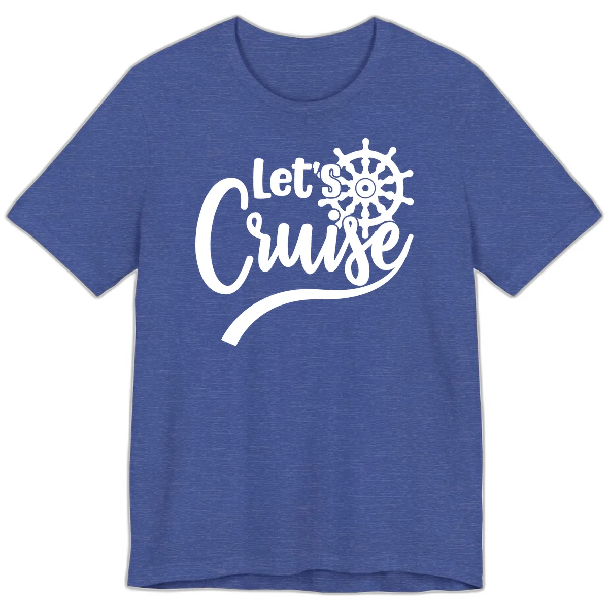 Let's So Swig Premium T-Shirt in Heather True Royal