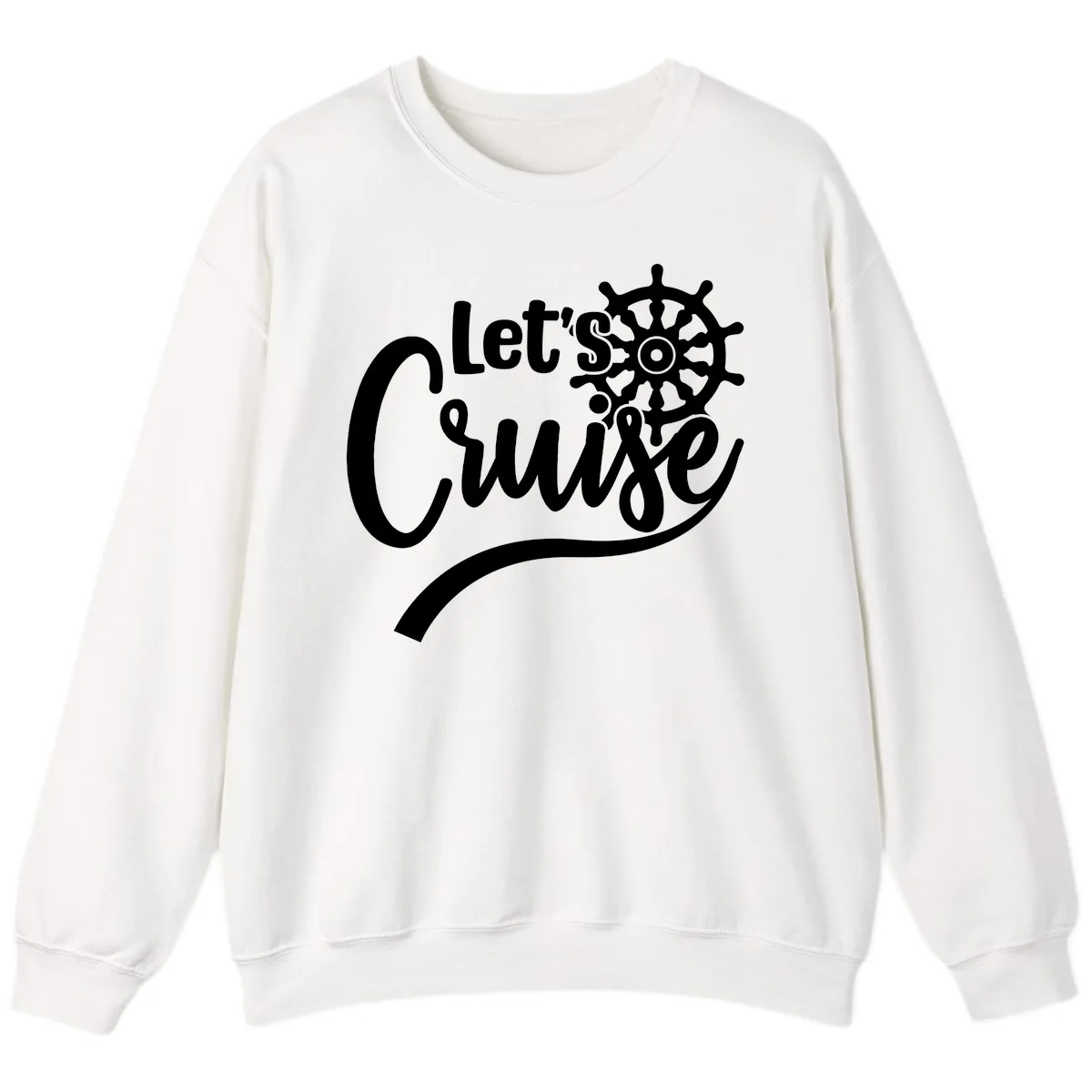 Let's So Swig Sweatshirt in White