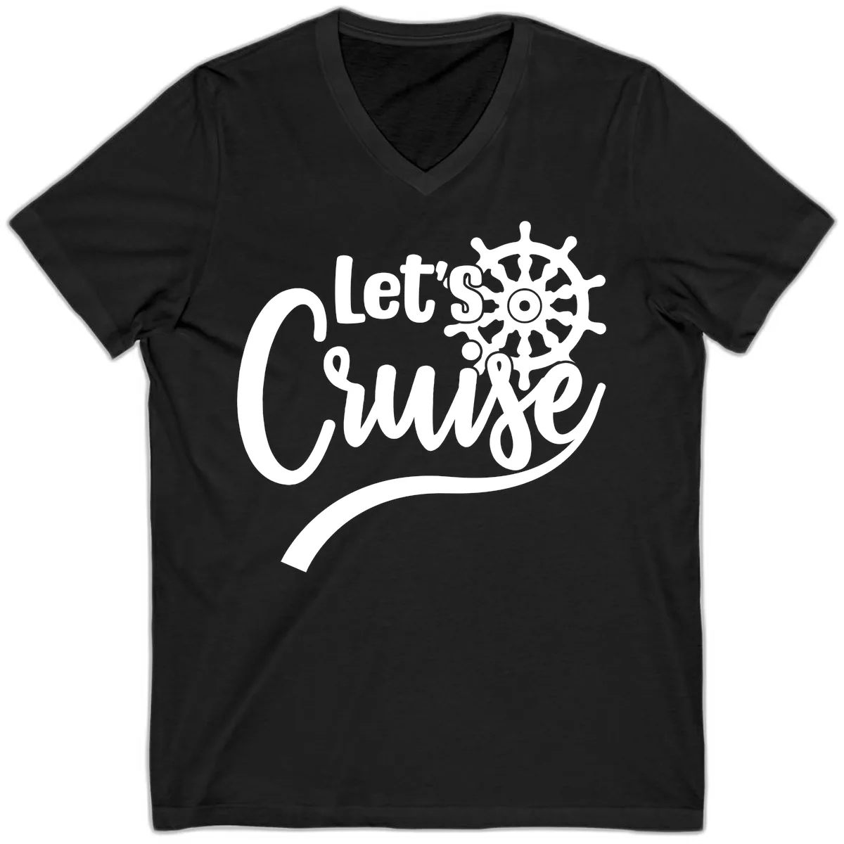 Let's So Swig V-Neck in Black