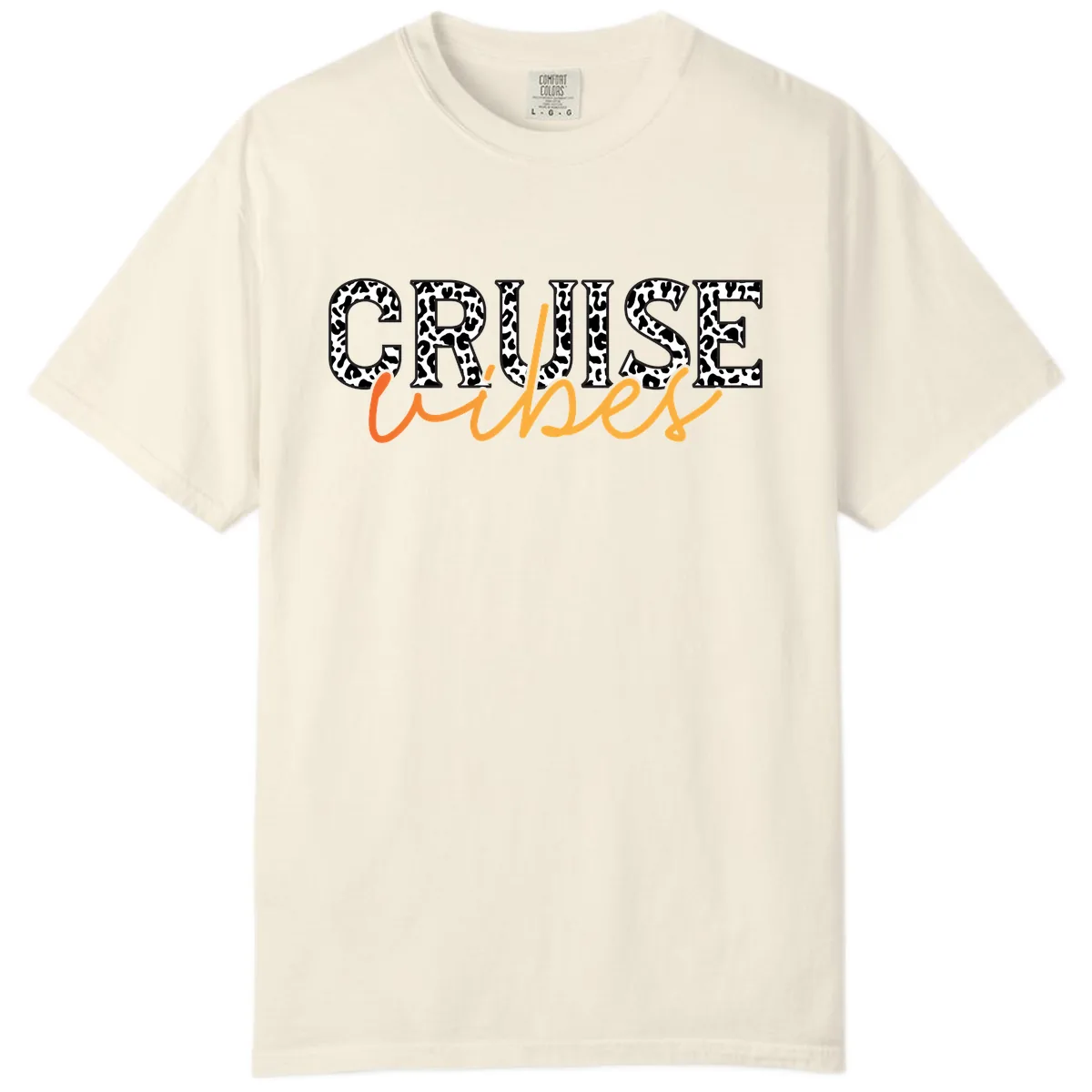 Cruise Vibes Leopard Print Comfort Color in Ivory