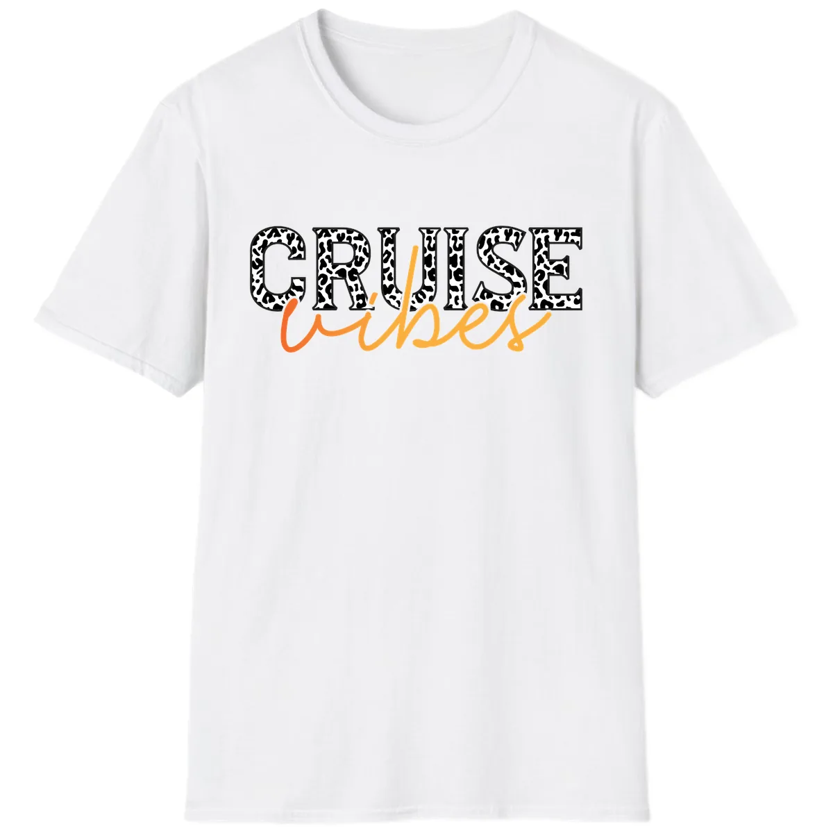 Cruise Vibes Leopard Print T-Shirt in White