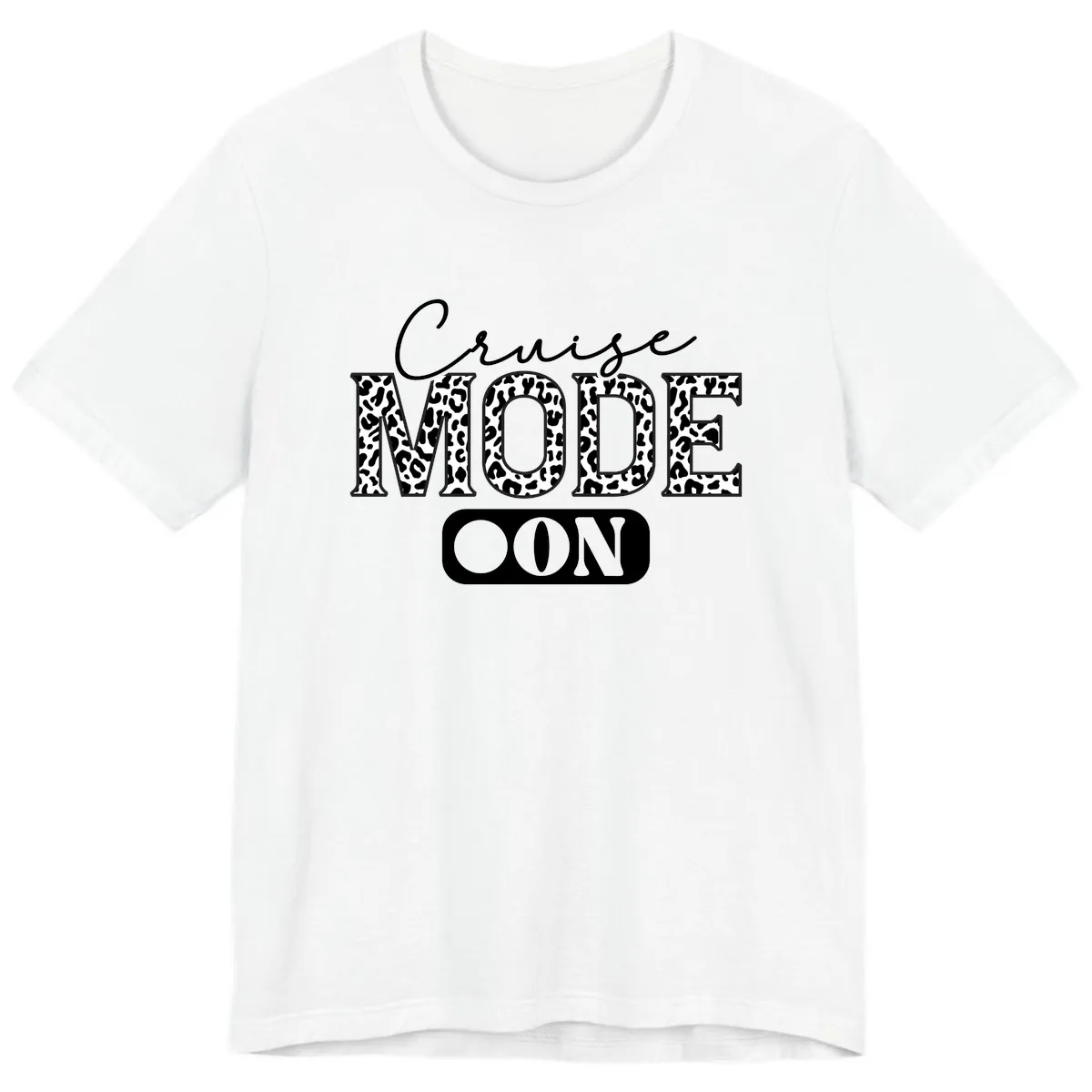 Cruise Mood Leopard Print Premium T-Shirt in White