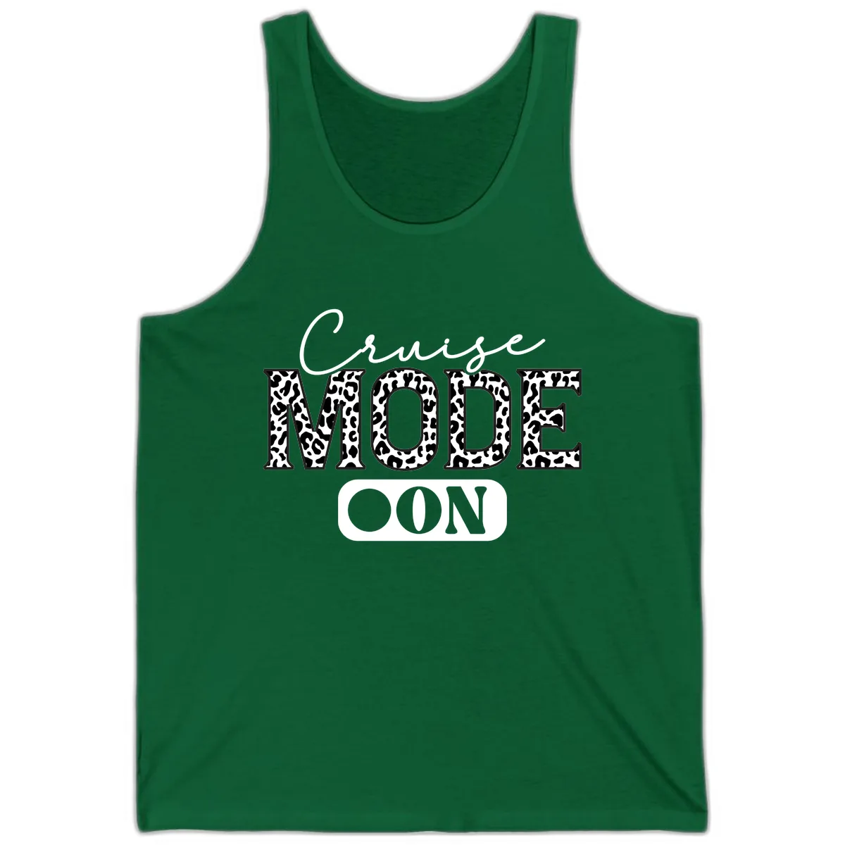 Cruise Mood Leopard Print Tank in Kelly