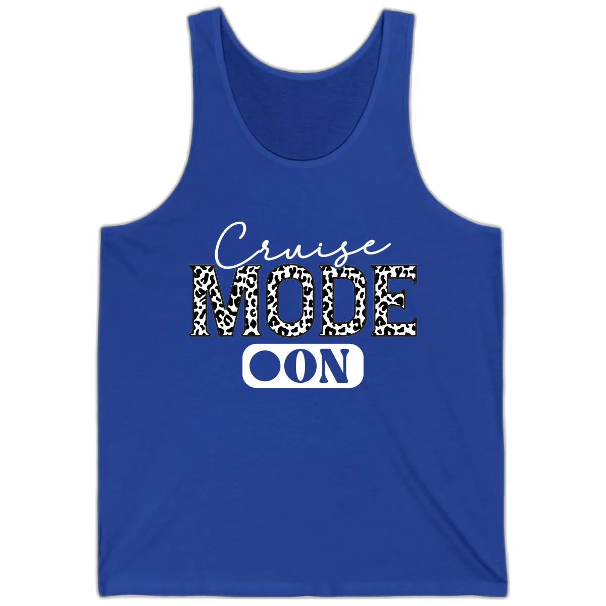 Cruise Mood Leopard Print Tank in True Royal