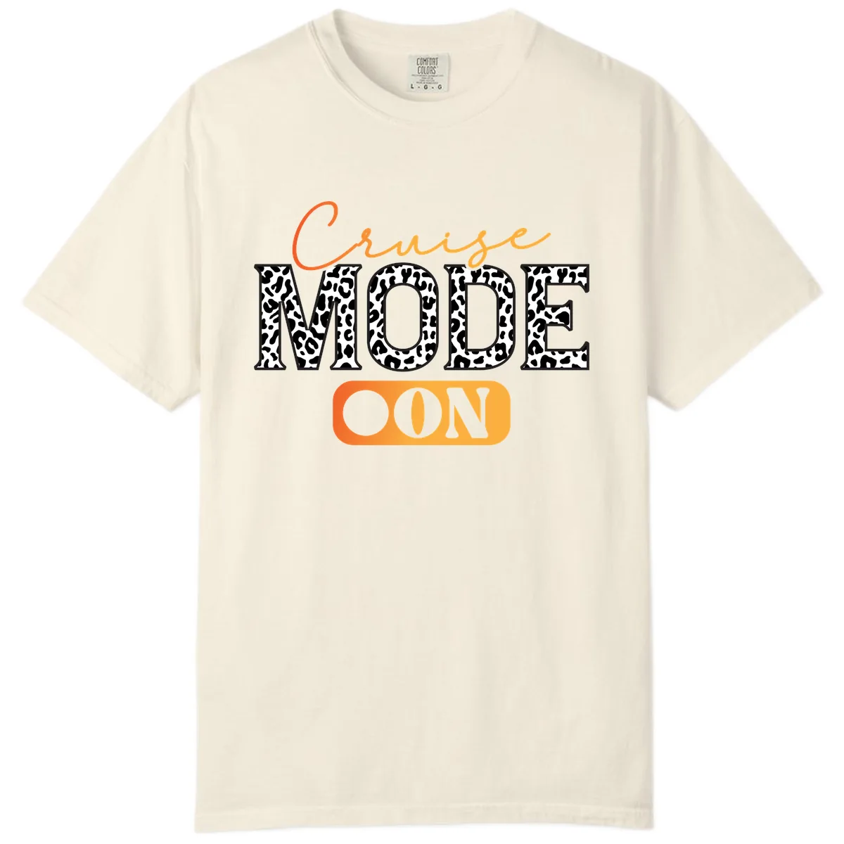 Cruise Mode Leopard Print Comfort Color in Ivory