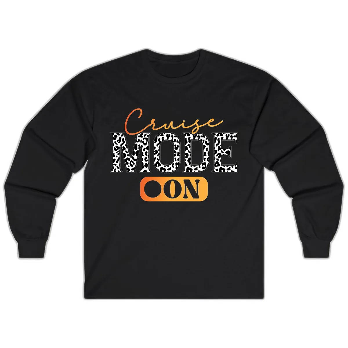 Cruise Mode Leopard Print Long Sleeve in Black
